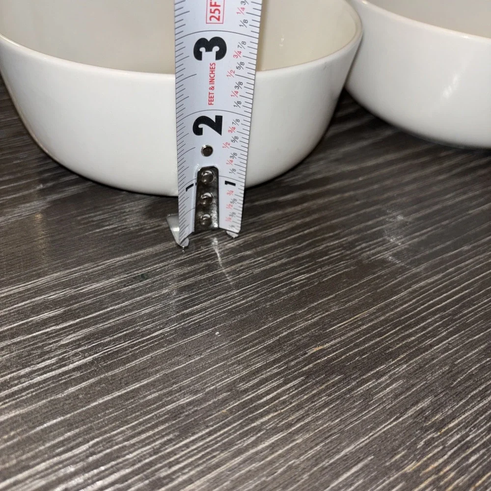 Set Of 2 MIKASA SAMANTHA 6"‎ Bone China Elegant White SOUP CEREAL BOWLS - Picture 7 of 7